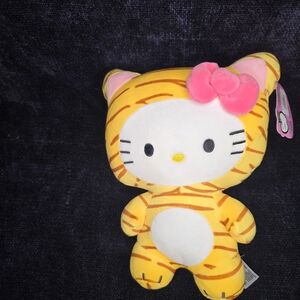 Hello Kitty Tiger Plush with Pink Bow